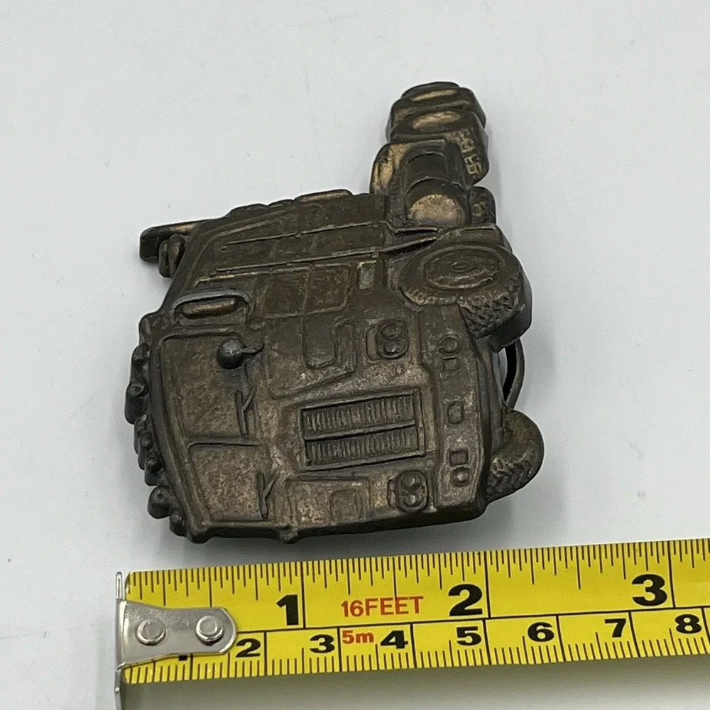 Rare Vintage SOLID BRASS Belt Buckle MAC TRUCK Semi‎